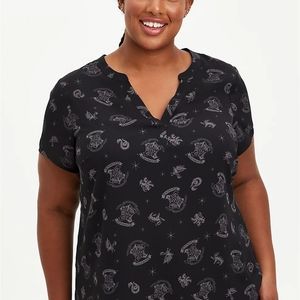 HARRY POTTER CREST HI-LOW GEORGETTE BLOUSE